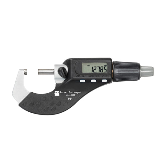 0-1.2 in. Digital Outside Micrometer With One Spherical Measuring Face IP54