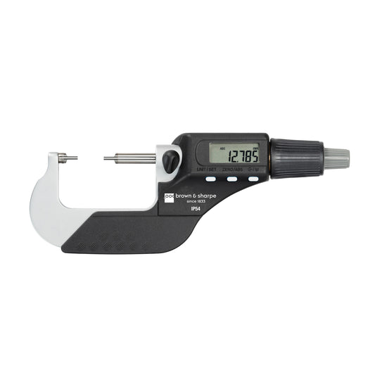 0-1.2in. Digital Outside Micrometer With Samll Anvil Measuring Faces IP54