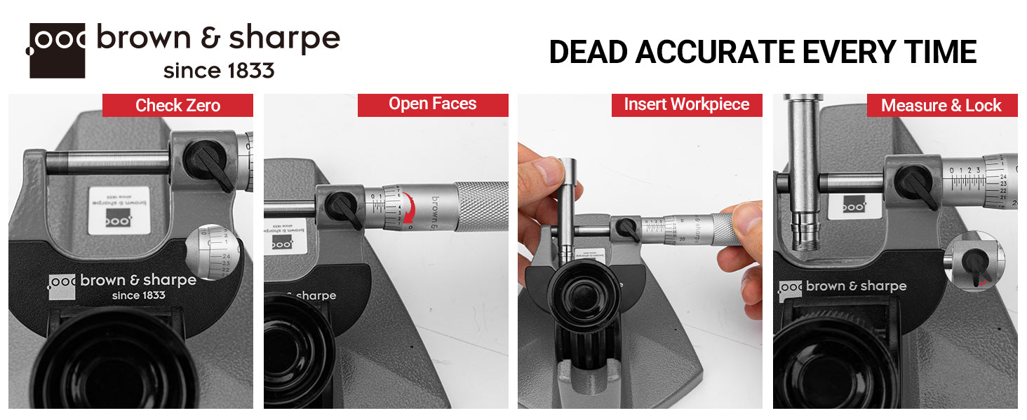 0-4 in. Mechanical Outside Micrometer 0.001