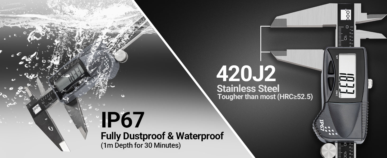 6in./8in./12in. Range Digital Caliper IP67 A+ image