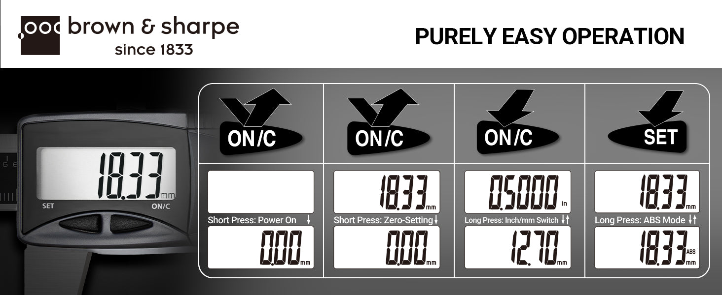 6in./8in./12in. Range Digital Caliper IP67 A+ image