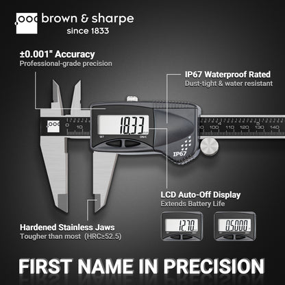 6in./8in./12in. Range Digital Caliper IP67