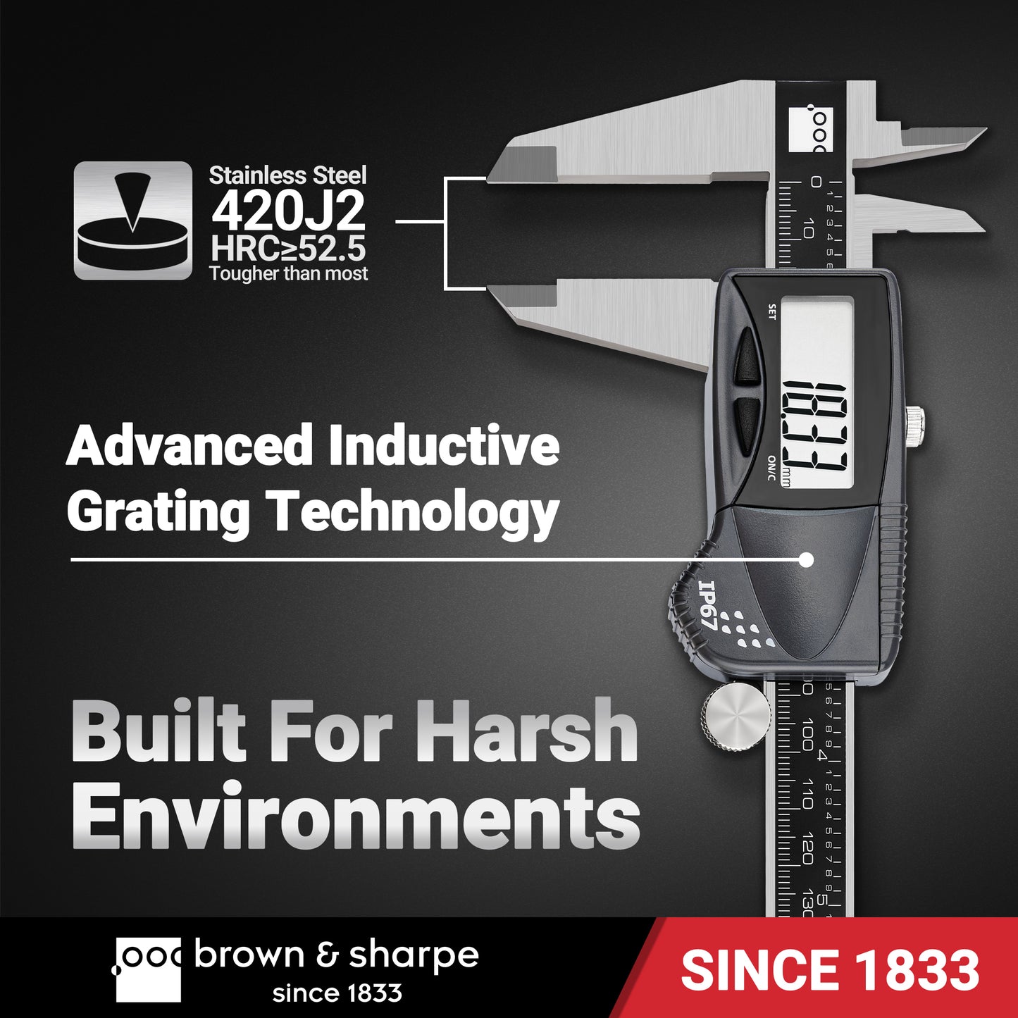 6in./8in./12in. Range Digital Caliper IP67