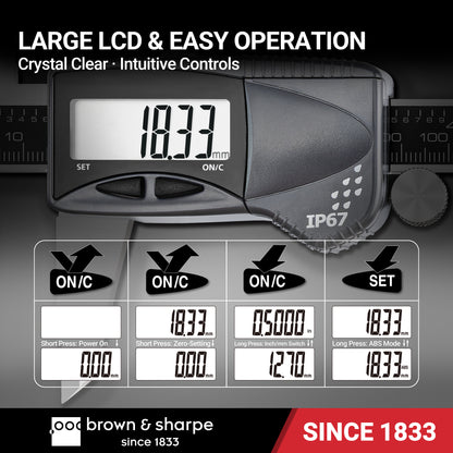 6in./8in./12in. Range Digital Caliper IP67