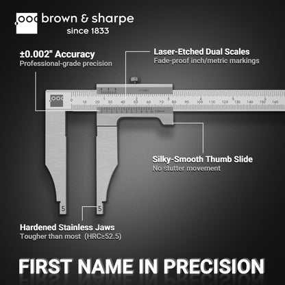 8in./12in./20in. Range Vernier Workshop Caliper with 1/128" Graduation