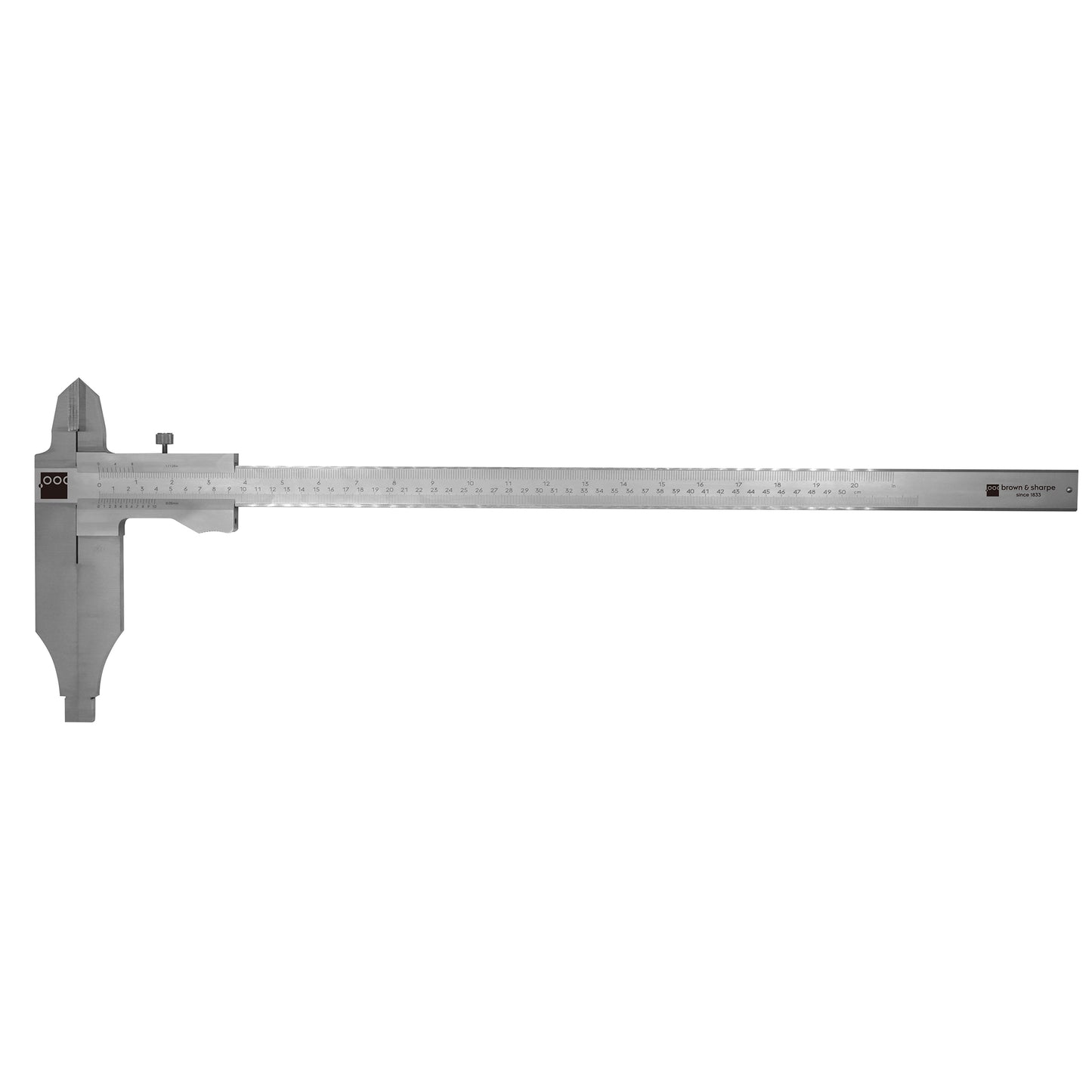 Vernier Workshop Caliper With Knife-Edge External Jaws 1/128" Graduation