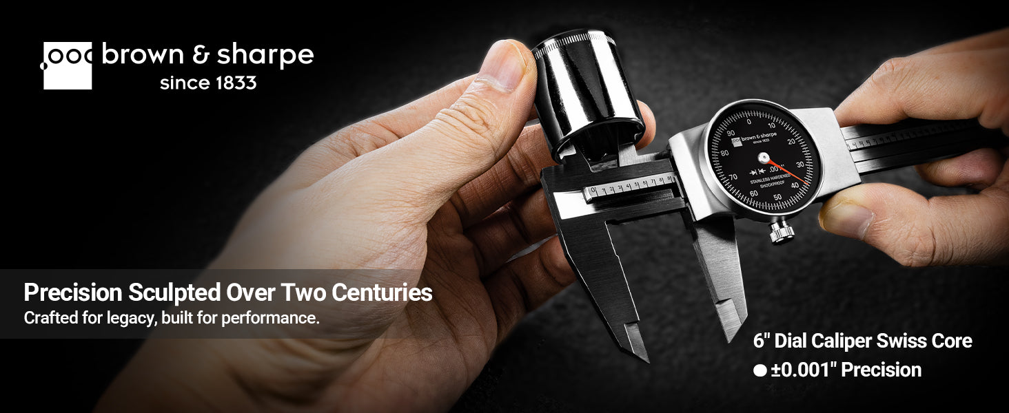 6in./8in./12in. Range Dial Caliper Swiss Core™ Movement A+ image