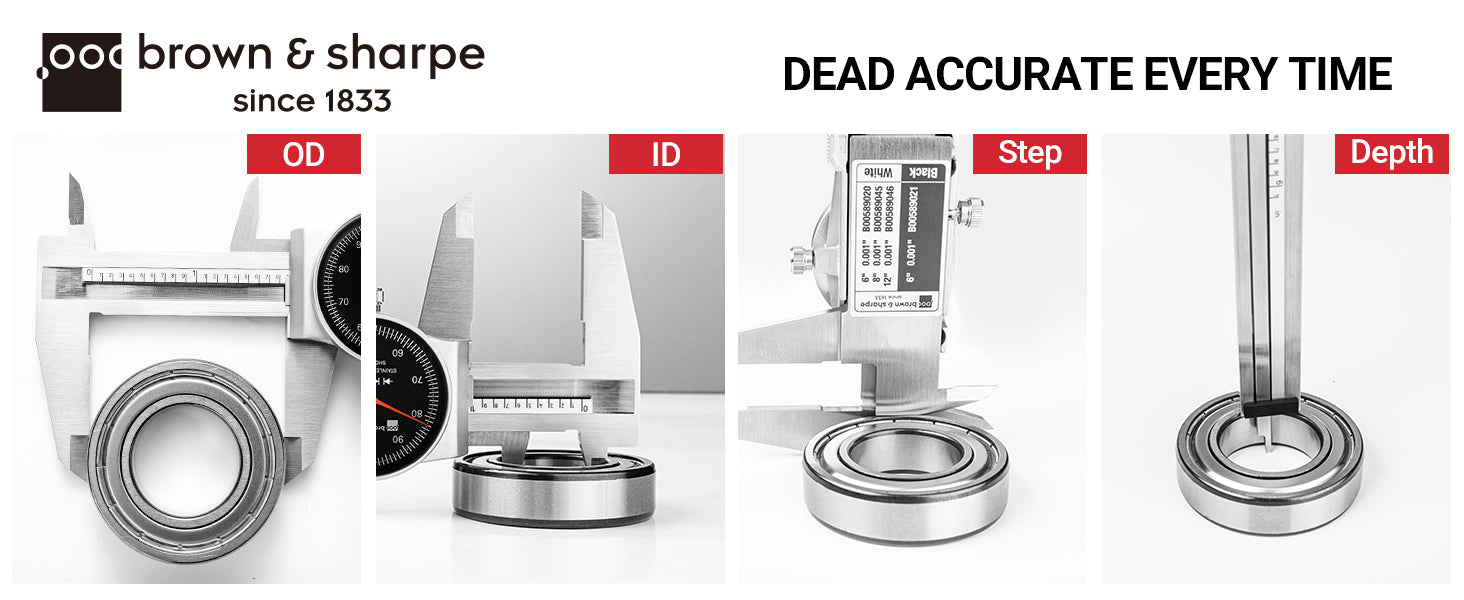 6in./8in./12in. Range Dial Caliper Swiss Core™ Movement A+ image