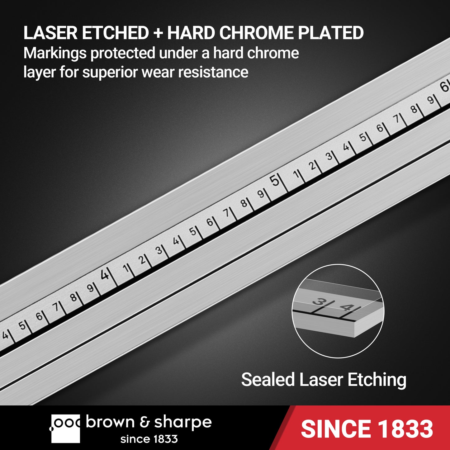 6in./8in./12in. Range Dial Caliper Swiss Core Movement