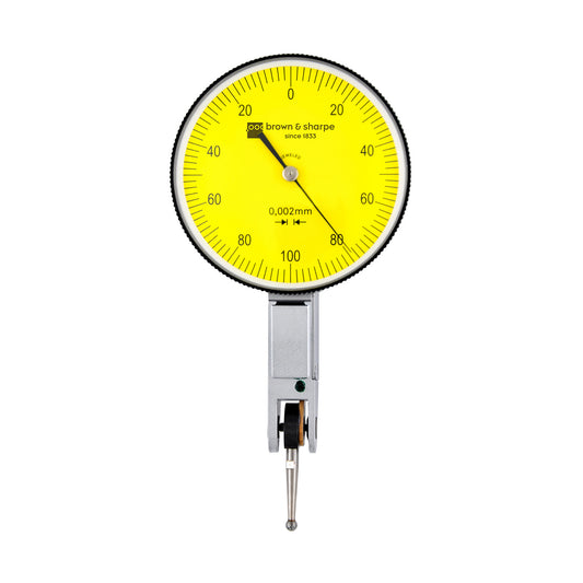 Ruby Bearings Horizontal Dial Lever Indicator 0.2mm Range 0-100-0 Dial 0.0002mm Graduation