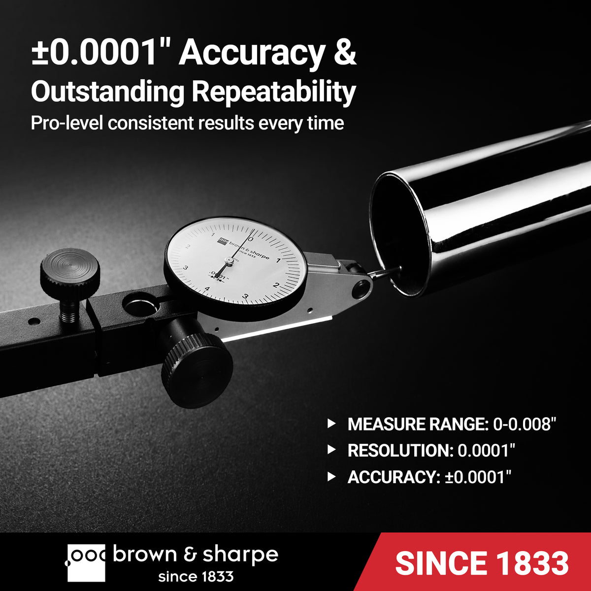 ±0.0001" Accuracy & Outstanding Repeatability  
Pro-level consistent results every time