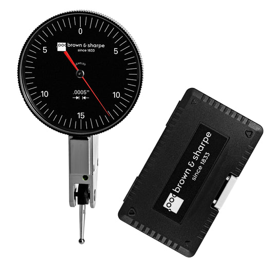 Ruby Bearings Horizontal Dial Lever Indicator 0.03" Range 0-15-0 Dial 0.0005" Graduation