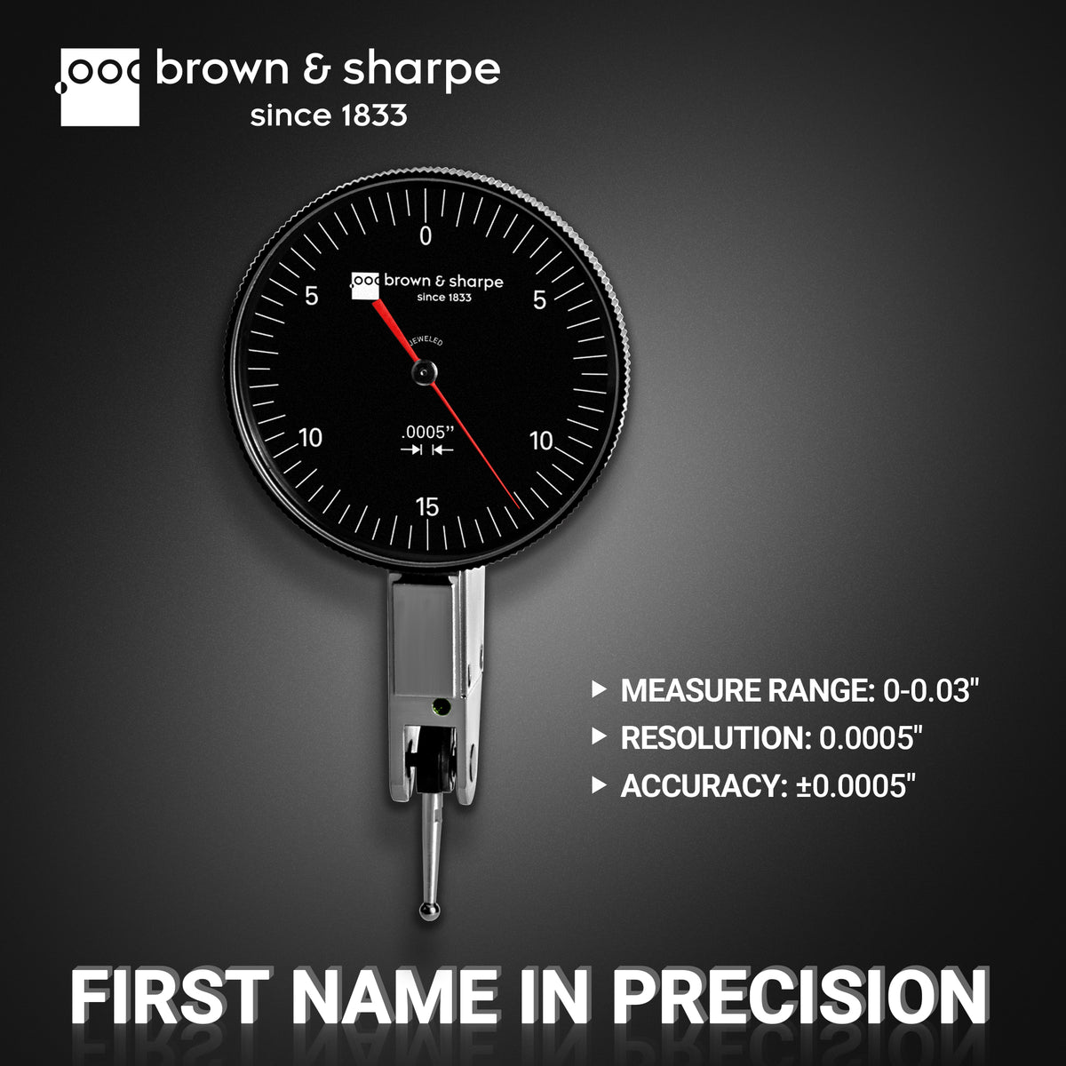 Ruby Bearings Horizontal Dial Lever Indicator 0.03